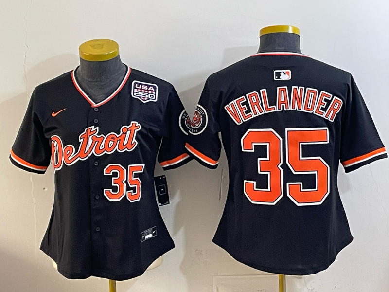 Youth Detroit Tigers #35 Verlander black Nike 2026 MLB Jersey 0414002